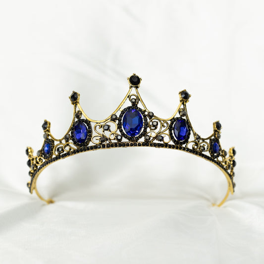 Cindy's Tiara in Blue & Gold