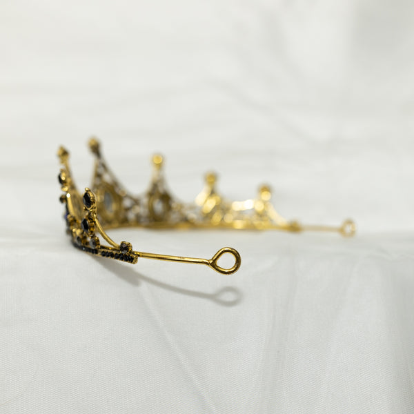 Cindy's Tiara in Blue & Gold