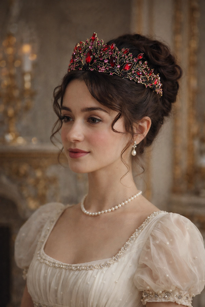 Felicity’s Tiara in Red & Rose Gold