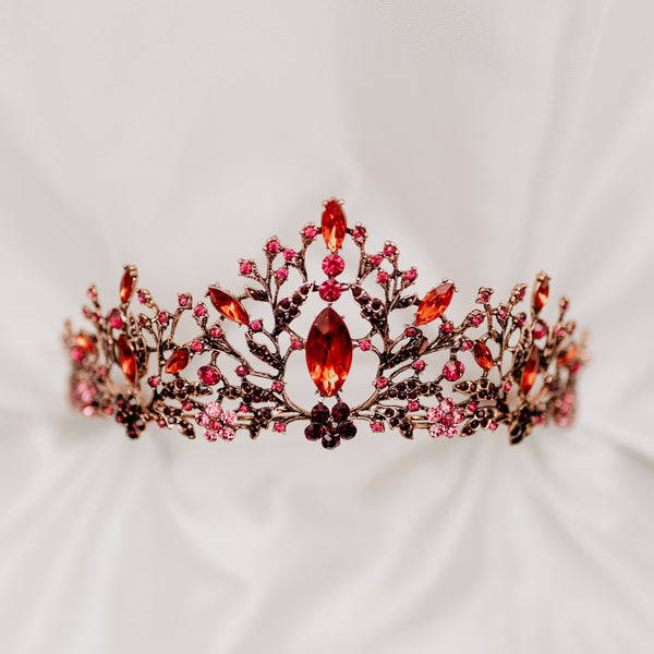 Felicity’s Tiara in Red & Rose Gold
