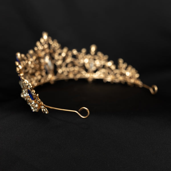 Felicity's Tiara in Blue & Gold