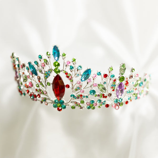 Felicity's Tiara in Silver & Multi Color