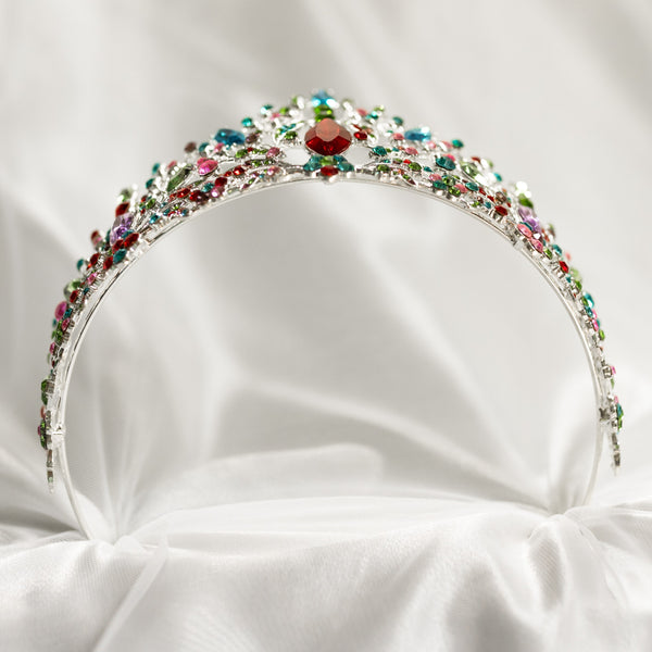 Felicity's Tiara in Silver & Multi Color