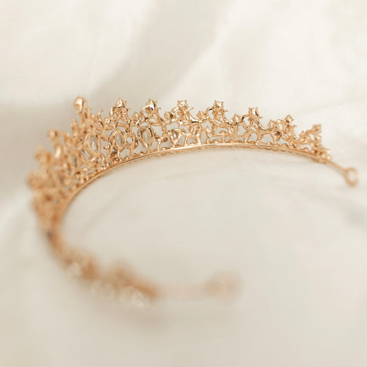 Finley's Tiara in Blue & Gold
