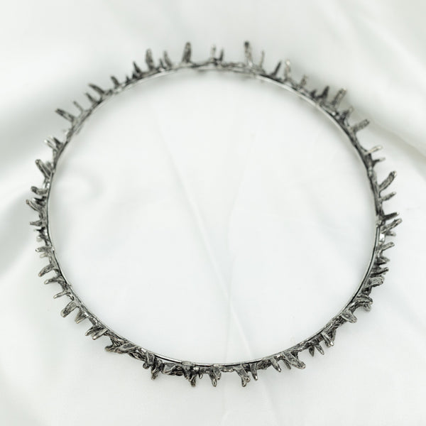 Gabriel’s Crown in Antique Silver