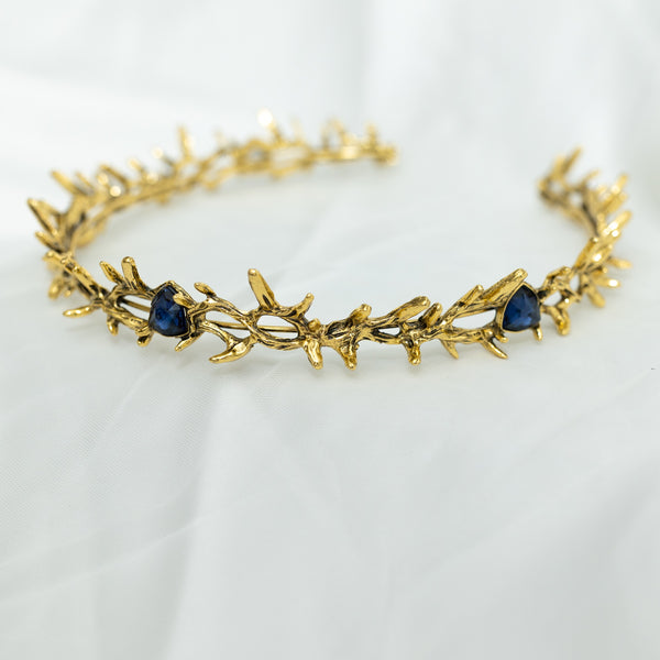 Gabriel’s Crown in Antique Gold & Blue