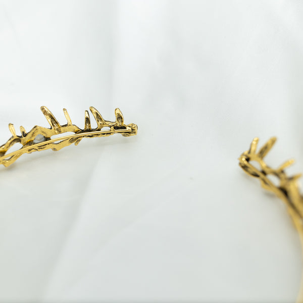 Gabriel’s Crown in Antique Gold & Blue