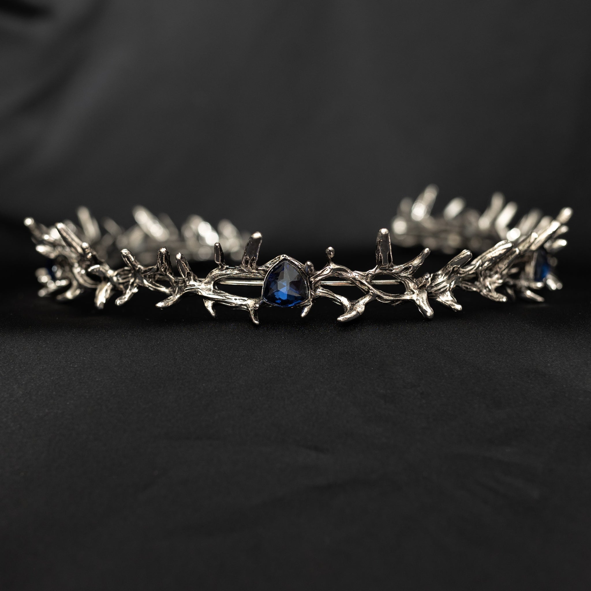 Gabriel’s Crown in Antique Silver & Blue