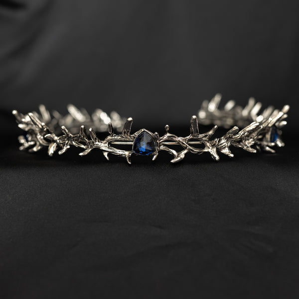 Gabriel’s Crown in Antique Silver & Blue
