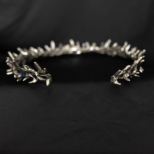 Gabriel’s Crown in Antique Silver & Blue