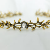 Gabriel’s Crown in Antique Gold & Clear Crystals
