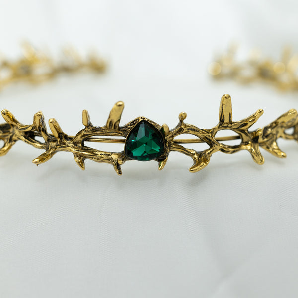 Gabriel’s Crown in Antique Gold & Green