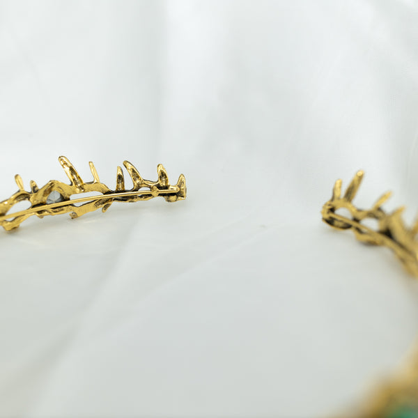 Gabriel’s Crown in Antique Gold & Green