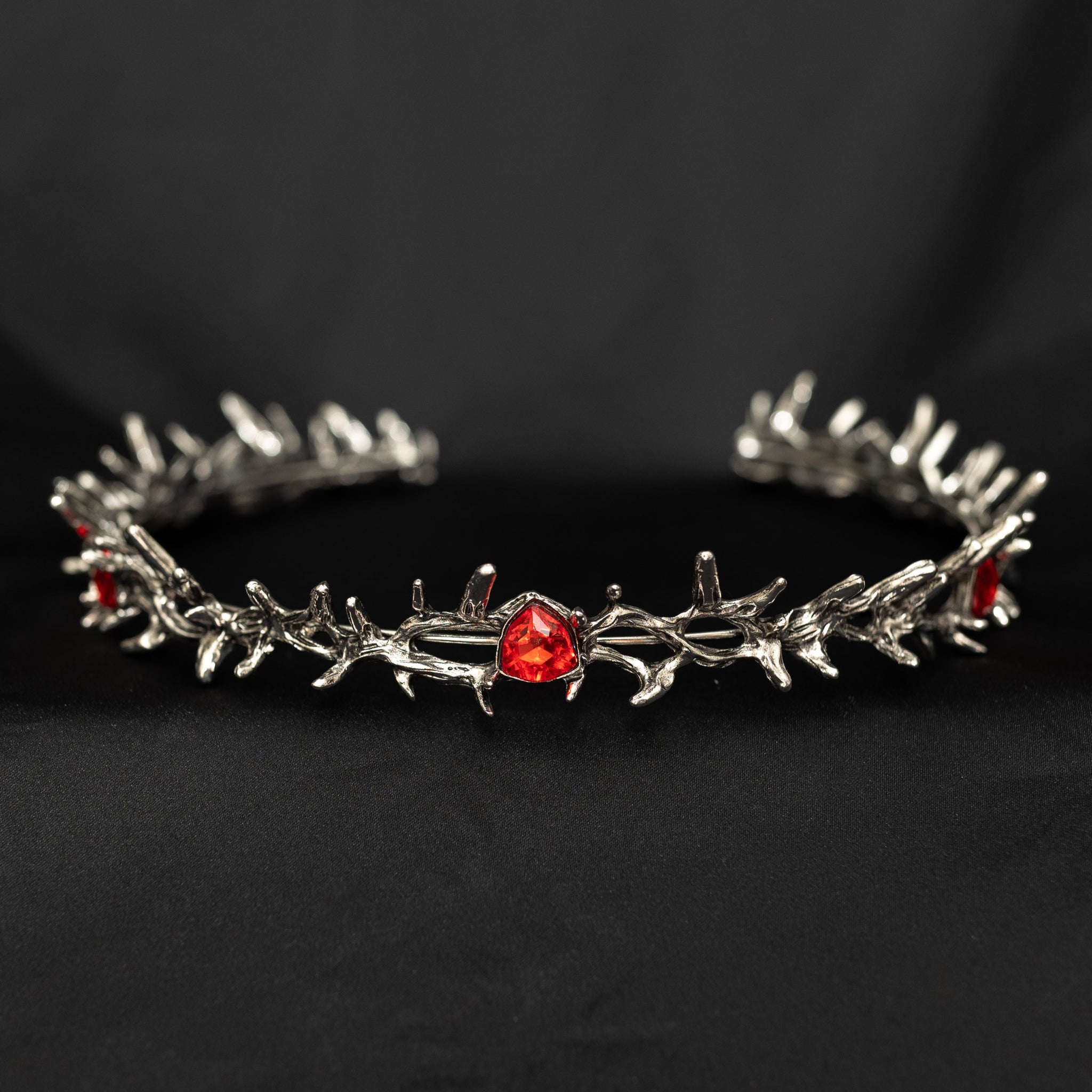 Gabriel’s Crown in Antique Silver & Red
