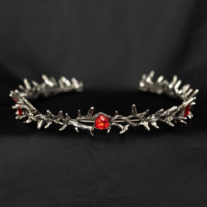 Gabriel’s Crown in Antique Silver & Red