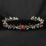 Gabriel’s Crown in Antique Silver & Red