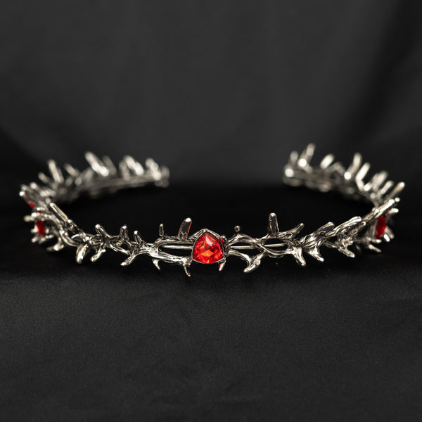 Gabriel’s Crown in Antique Silver & Red