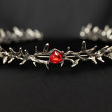 Gabriel’s Crown in Antique Silver & Red
