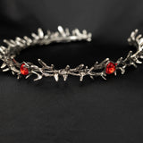 Gabriel’s Crown in Antique Silver & Red