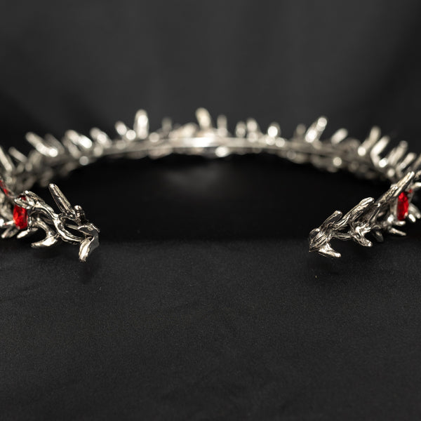Gabriel’s Crown in Antique Silver & Red