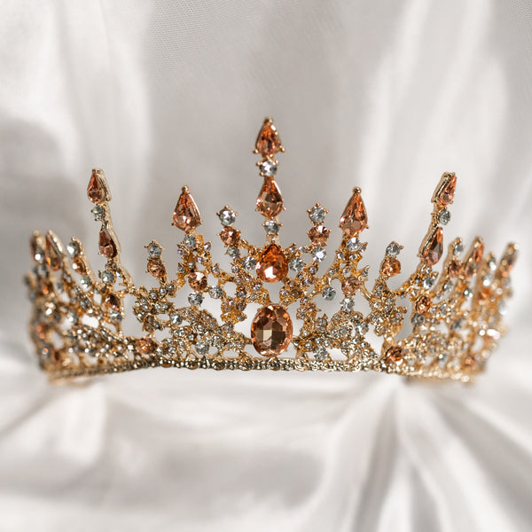 Helena's Tiara in Pink & Gold
