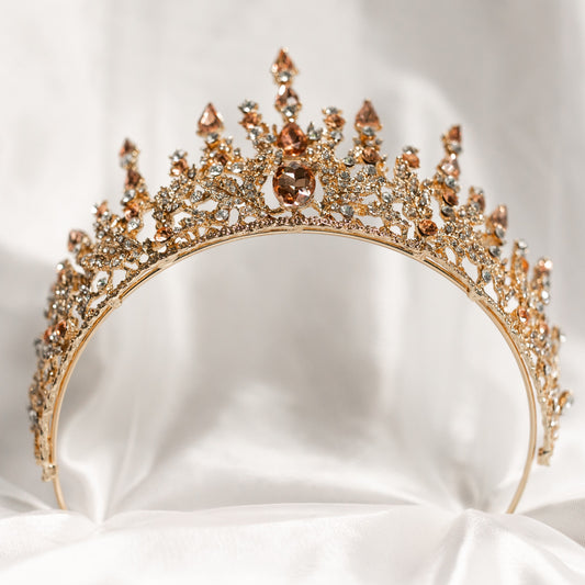 Helena's Tiara in Pink & Gold