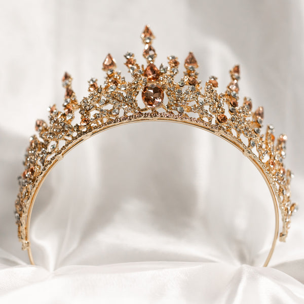 Helena's Tiara in Pink & Gold
