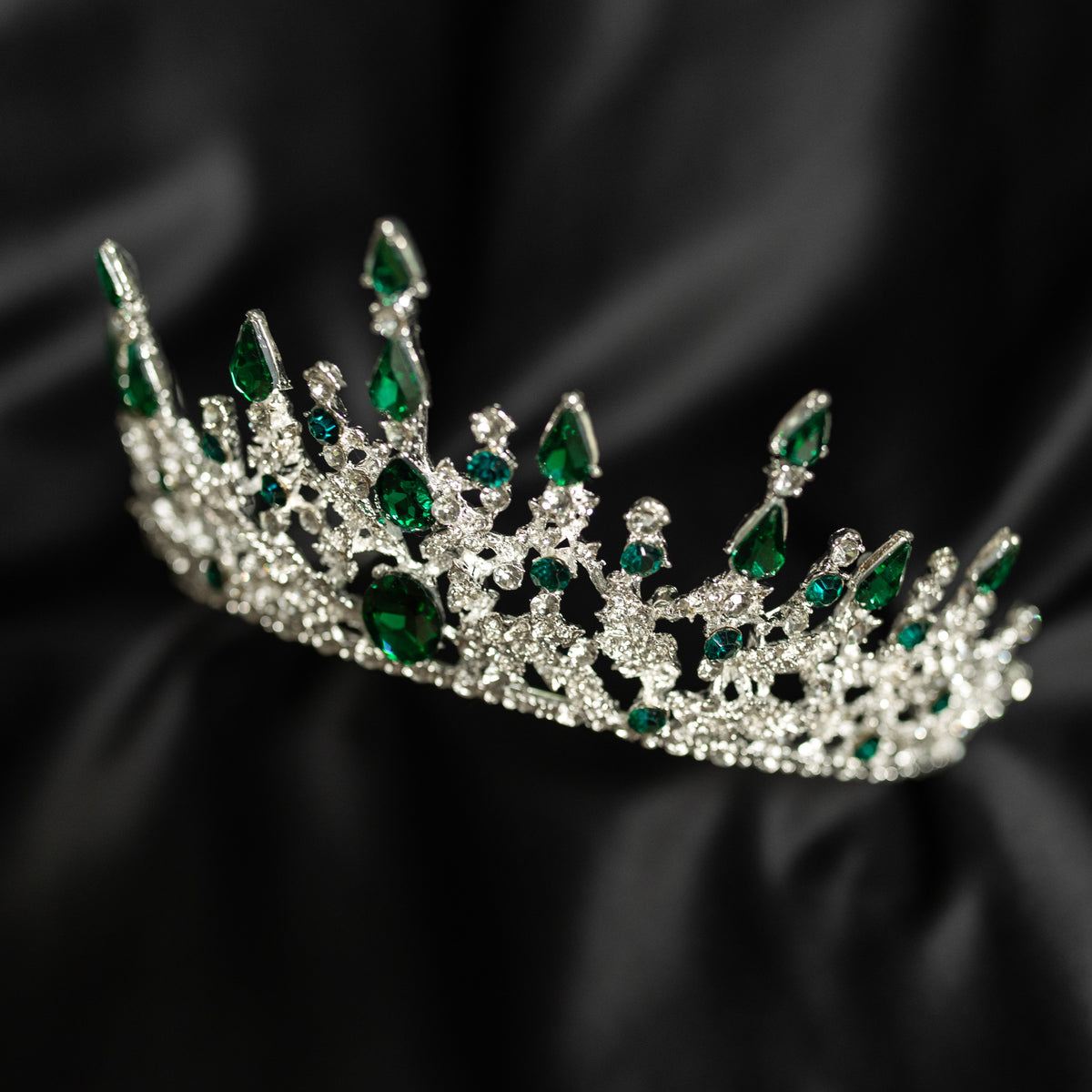 Helena's Tiara in Green & Silver