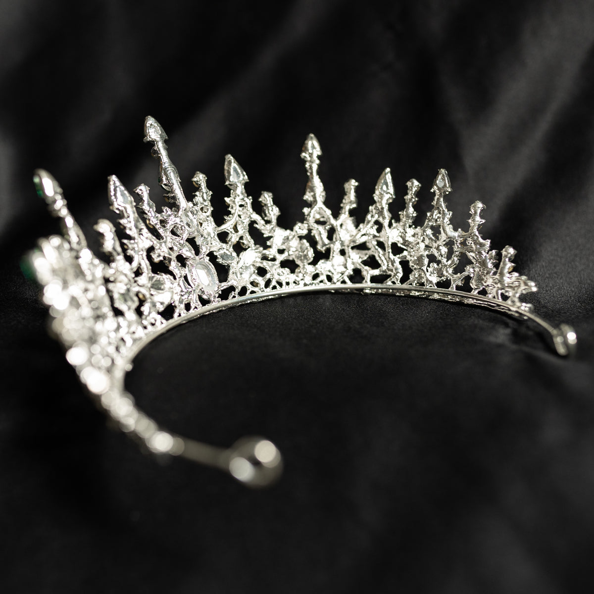 Helena's Tiara in Green & Silver