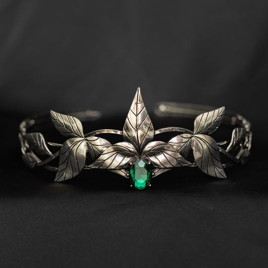 Hugo's Crown in Green & Silver