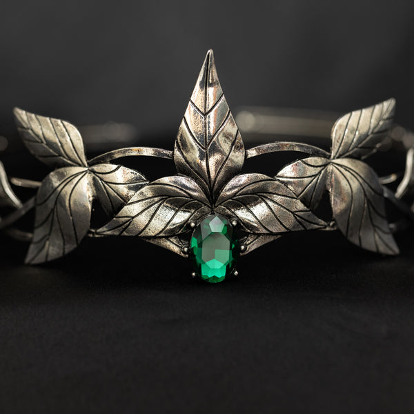 Hugo's Crown in Green & Silver