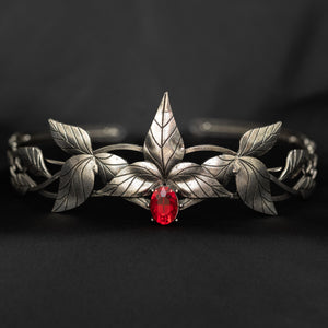 Hugo's Crown in Red & Silver