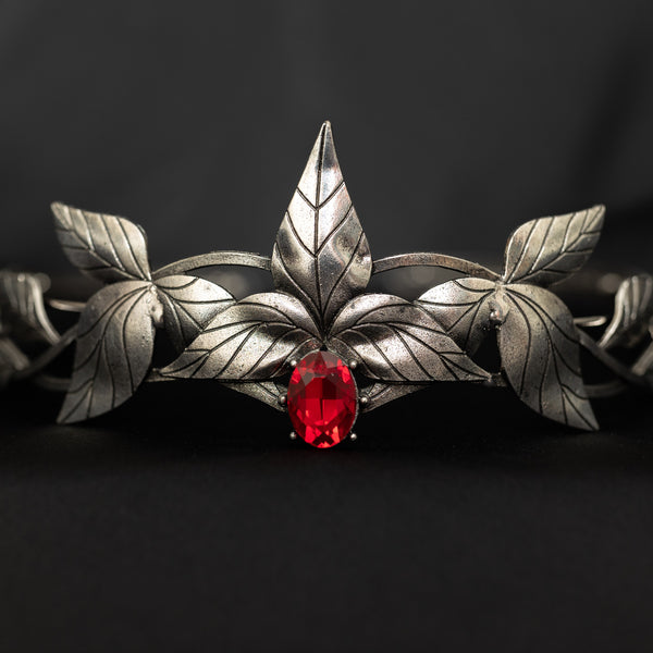 Hugo's Crown in Red & Silver