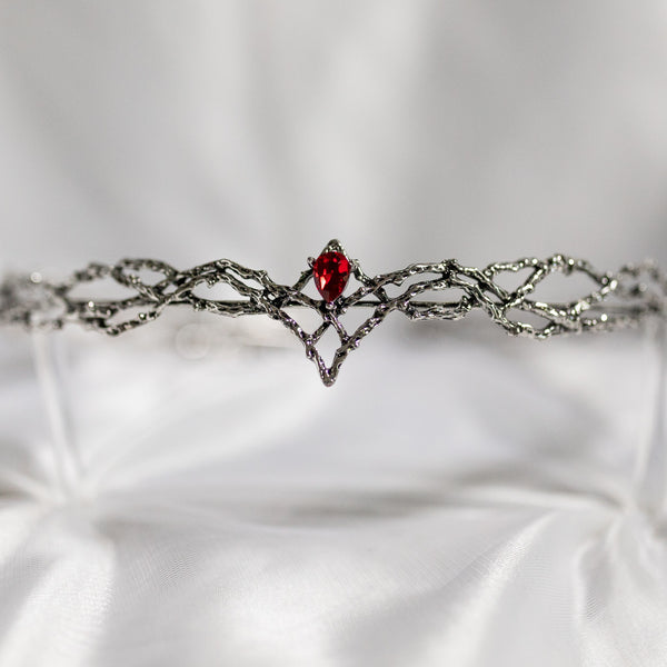 King’s Crown in Silver & Red