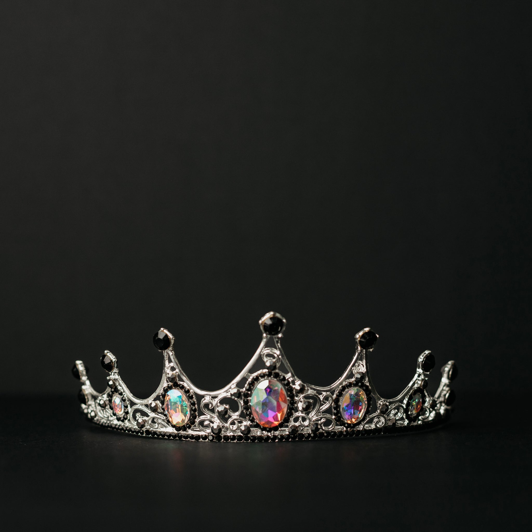 Cindy's Tiara in Opal & Silver