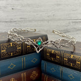 King's Crown in Silver & Green