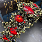 Michelle's Tiara in Red & Antique Gold