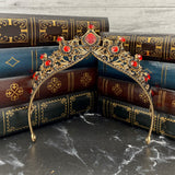 Regina's Tiara in Red & Antique Gold