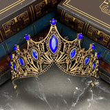 Regina's Tiara in Blue & Antique Gold