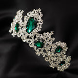 Imogen's Tiara in Green & Silver