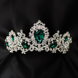 Imogen's Tiara in Green & Silver