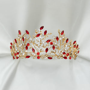 Ingrid's Tiara in Red & Gold