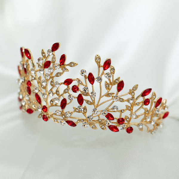 Ingrid's Tiara in Red & Gold