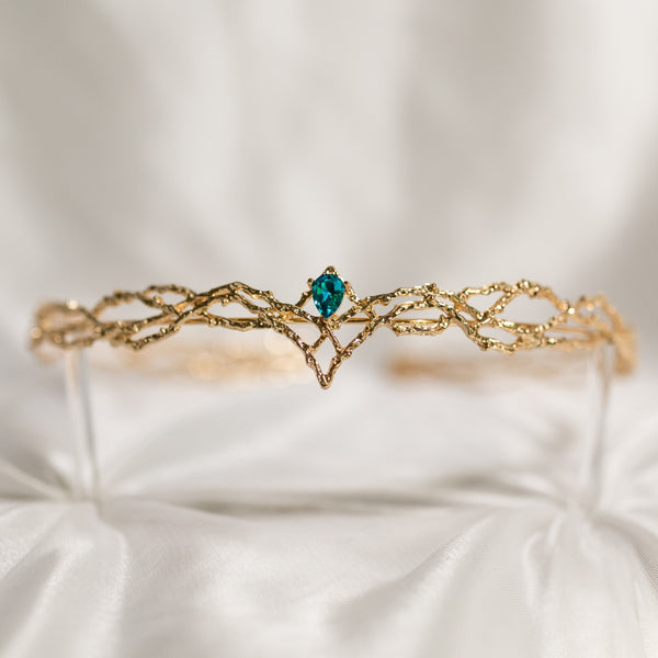 King’s Crown in Gold & Teal Blue