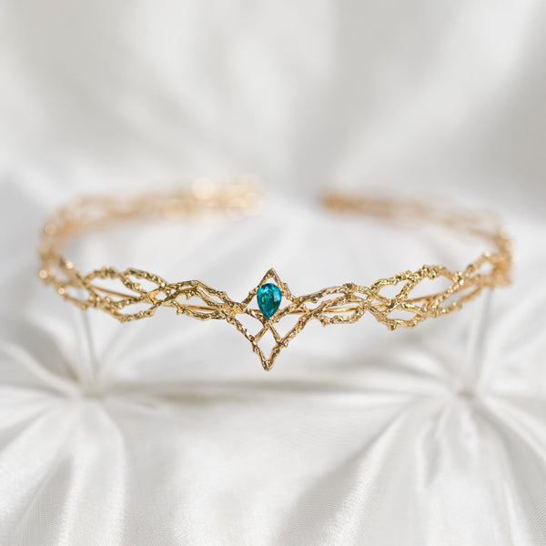 King’s Crown in Gold & Teal Blue
