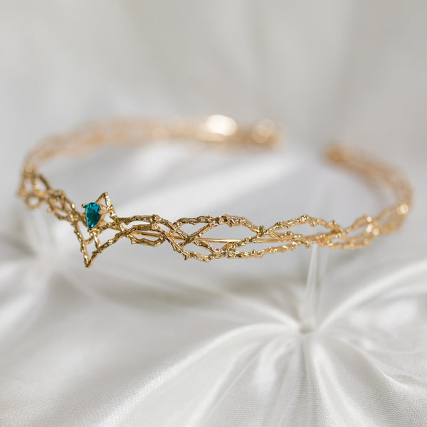 King’s Crown in Gold & Teal Blue