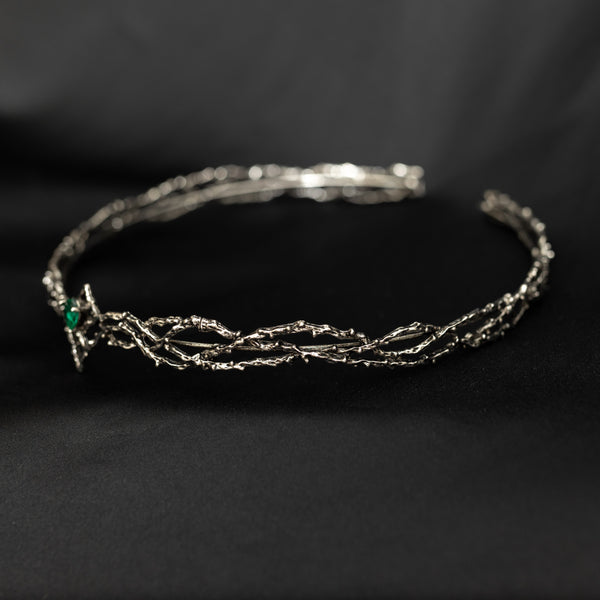 King's Crown in Silver & Green