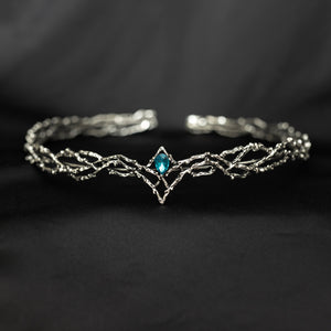 King’s Crown in Silver & Light Blue