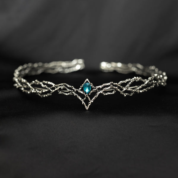 King’s Crown in Silver & Light Blue