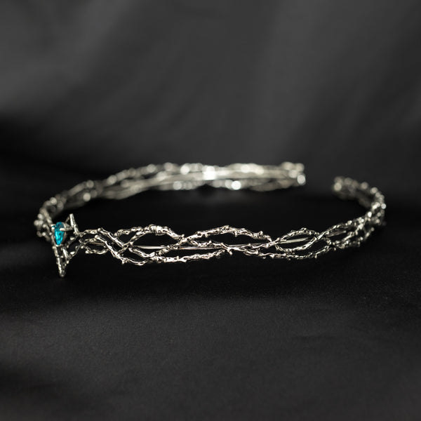 King’s Crown in Silver & Light Blue